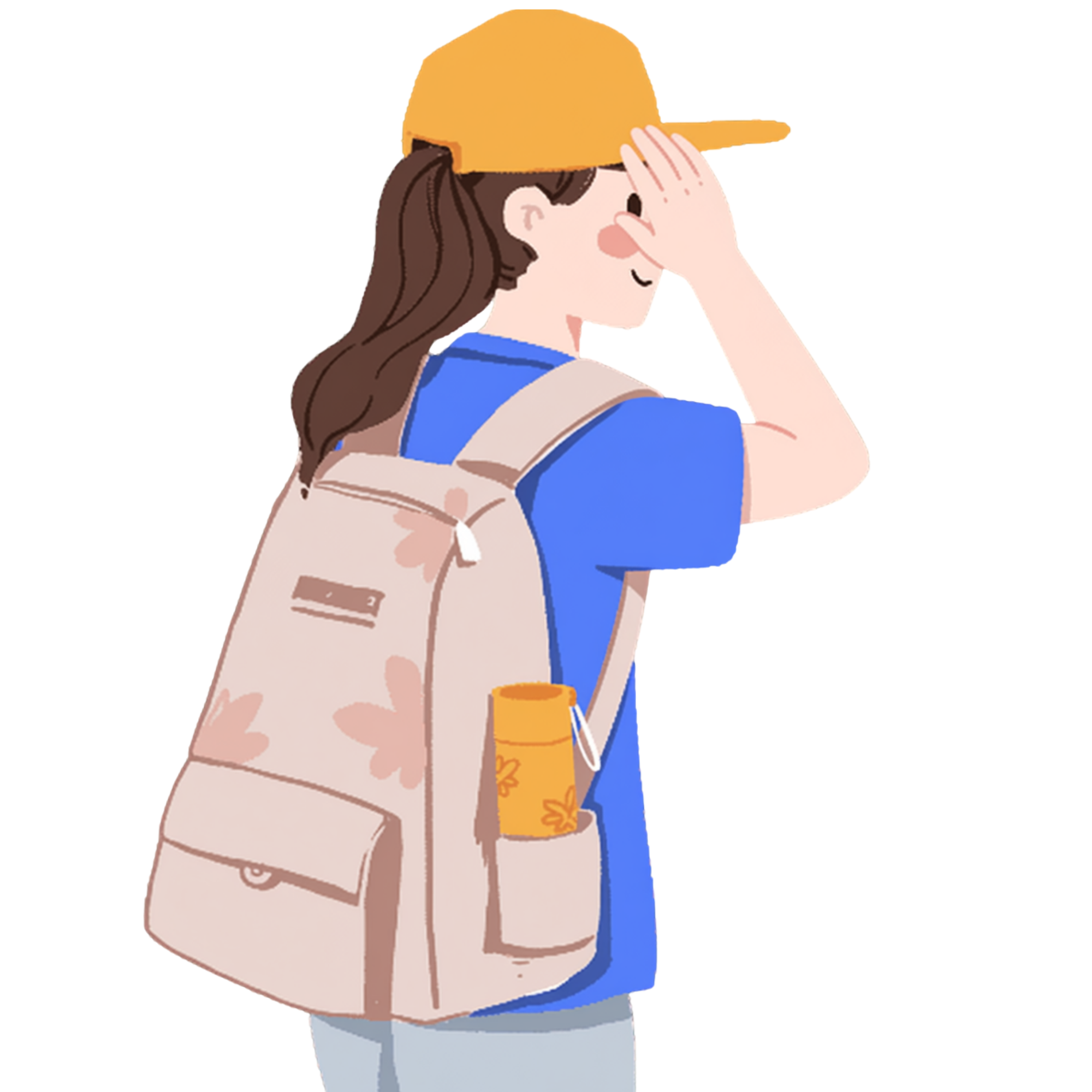 Student covering eyes